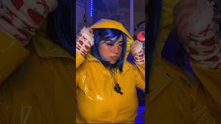 Coraline gets button eyes👀🪡🧵 asmr coralineasmr asmrtingles [upl. by Nnylhsa11]