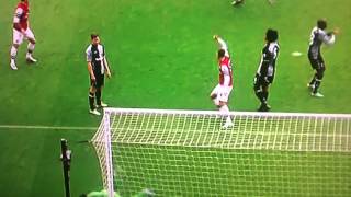 Per Mertesacker Goal vs Tottenham 171112 [upl. by Adamis]