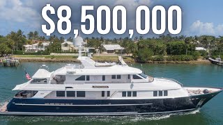 Touring a Wheelchair Accessible 8500000 American SuperYacht  127 Burger Motor Yacht Walkthrough [upl. by Roti]