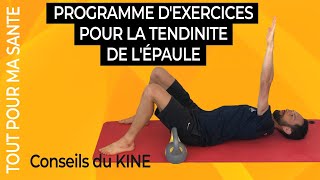 Tendinite de lépaule  7 exercices kiné [upl. by Ihcur]