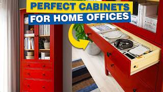 TOP 10 IKEA Home Office Cabinet Solutions [upl. by Haelam183]