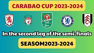 The second GAMES carabao cup 20232024 FINAL schedule [upl. by Dorsy]