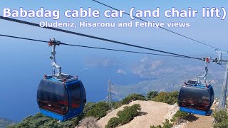 Babadag cable car and chair lift oludeniz [upl. by Amjan]