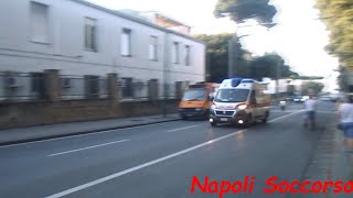 Ambulanza Croce Rossa Italiana del Comitato di Napoli in sirena [upl. by Eelrac]