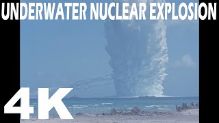 UNCUT FOOTAGE Longdistance photography of underwater nuclear test explosions [upl. by Eiznyl]