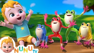 Five Little Speckled Frogs  More Kids Songs  NuNu Tv Nursery Rhymes [upl. by Ydaf818]