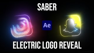 Saber Electric Logo Animation  After Effects Tutorial  Video Copilot Free Plugin [upl. by Nnaeirb]