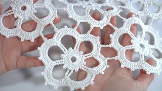 SUPER Delicate Motif Joining MotifsCrochet Lace PatternDoily Cardigan or Openwork Blouse [upl. by Adraynek]