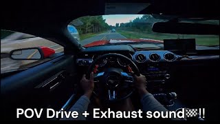 POV  Took the Mustang Out for a Spin today Spirited Drive🏁  Exhaust noise [upl. by Cilla467]