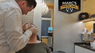 Nasenpiercing mit Stecker und Option für einien Ring 💉 Marcs Piercing TV [upl. by Enrol418]