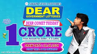 DEAR LOTTERY SAMBAD LIVE 6PM DRAW 18062024  SIKKIM STATE LOTTERY LIVE [upl. by Barret]