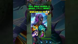 Brody menjadi META setelah di Buff  Full Build Global 2 Brody  MLBBmlbbtopglobalbrodyanalysis [upl. by Annavaj]