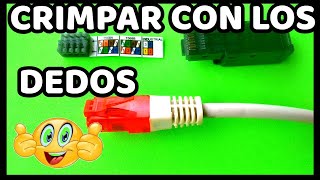 ✅NUEVO MÉTODO Como crimpar RJ45 sin crimpadora con los Dedos Ethernet [upl. by Annasoh]