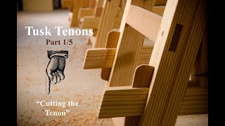 Make a Tusk Tenon Joint with Hand Tools Part 15 [upl. by Eiraminot]