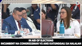 IN AID OF ELECTIONS INCUMBENT NA CONGRESSMAN VS ANG KATUNGGALI SA HALALAN [upl. by Oab]