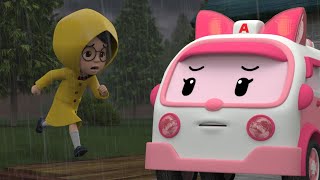 Série de Sécurité par Temps de Pluie│Meilleur Sain et sauf avec Ambre│Dessin Animé│Robocar POLI télé [upl. by Carlstrom56]