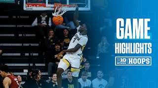 Rider at Iowa  Highlights  Big Ten Basketball  11192024 [upl. by Anerb]