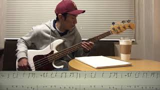 Ohio Players  Skin Tight Bassline Cover With Tab [upl. by Orlanta]