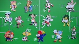 FIFA World Cup symbols Logos mascots posters the balls and songs 1930  2018 [upl. by Gibbon]