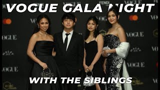 Vogue Gala Night with siblings  Nina Stephanie [upl. by Llemart]