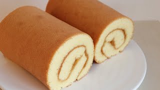 How to make a fluffy and delicious swiss roll cake💕 [upl. by Aneelad]