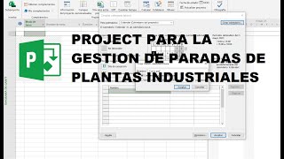 Creación de Calendario y Recuros en MS Project paradas de planta [upl. by Leirvag615]