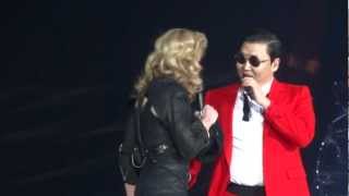 Madonna And Psy  MDNA Give It 2 Me  Gangnam Style  Music  Madison Square Garden [upl. by Blakelee]