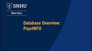 PsycINFO Overview [upl. by Naples]