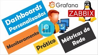 Monitoramento em Redes com ZABBIX  Dashboards com Grafana [upl. by Ennylhsa]