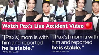 Angelina Jolie Brad Pitts Son Pax Joliepitt Hospitalized Severe Head Injury Bike Accident [upl. by Gweneth]