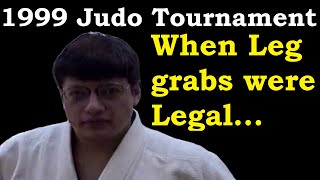 Judo Tournament March 1999  Old Style Judo Rules Leg Grabs Allowed [upl. by Doelling]