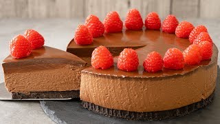 How to Make No Bake Chocolate Cheesecake [upl. by Wicks471]