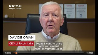 Certificazione sulla parità di genere la parola a Davide Oriani CEO di Ricoh Italia [upl. by Rosemarie]