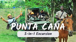 5 excursions in 1 Day Punta Cana  Dominican Republic puntacana domicanrepublic [upl. by Sadoff]