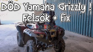 Yamaha Grizzly går sakta runt men startar inte [upl. by Dehnel299]