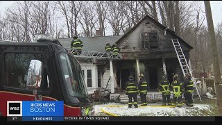 Smoke alarms saves lives of family as fire tears through Ashburnham home [upl. by Keldah330]