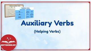 Auxiliary Verbs Helping Verbs  Learn English  EasyTeaching [upl. by Pietrek]