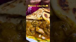 Chicken masala with naan Paratha chickennaan chicken naan santoshpagal shorts ￼ [upl. by Conlon]