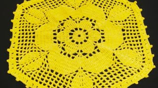 crochet thalposh rumal table matCrochet Designer [upl. by Botnick652]