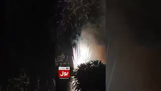 New year Night In Sydney  Beautiful Seane Of FireWorks In Australia  Shorts [upl. by Wasson799]