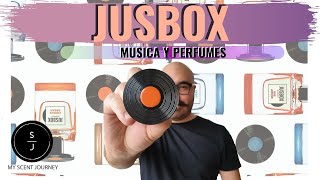 JUSBOX Perfumes basados en la Musica MSJreview jusbox [upl. by Yasmin834]