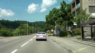 From Dietikon to Würenlos Switzerland Driving Video 062013 FullHD [upl. by Capp]