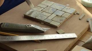 Laying Real Stone Random Flagstones for your Dolls House MINIATUREBRICKSCOM [upl. by Trotta833]