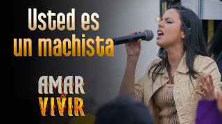 Usted Es Un Machista  Amar y Vivir ♪ Canción oficial  Letra  Caracol TV [upl. by Gerger]