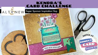 KendrasCardChallenge15 Featuring Altenew  A Sketch for ANY Size Card [upl. by Eugenia]