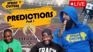 Sprint Culture LIVE  Paris 2024 PREDICTIONS  PART 1 [upl. by Esinev295]