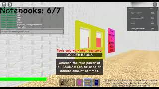 I GOT THE GOLDEN BSODA IN ROBLOX BALDIS BASICS go in desc for hint for bsoda [upl. by Airpal]