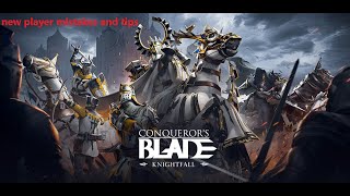 conquerors blade starter guide 2023  knightfall season [upl. by Nomyt908]