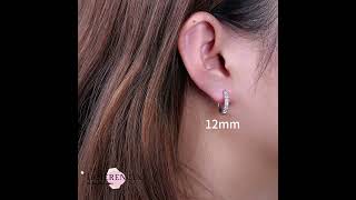 Limerencia G23 Pure Titanium Hypoallergenic Huggie Hoop Earrings8mm10mm12mmsilver [upl. by Ellehcer949]