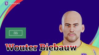 Wouter Biebauw  PES Clasico Face Bodyamp Stats [upl. by Kcirdez]